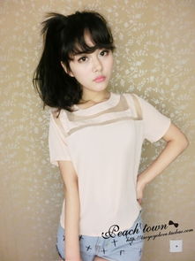 2013夏款甜美風(fēng)糖果色U型混紗雪紡衫 毛腈混紗的靈動樂章